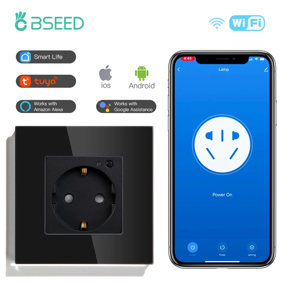 BSEED Wall Socket Wifi EU Standard