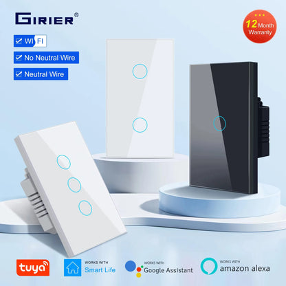 GIRIER No-Neutral Smart Switch