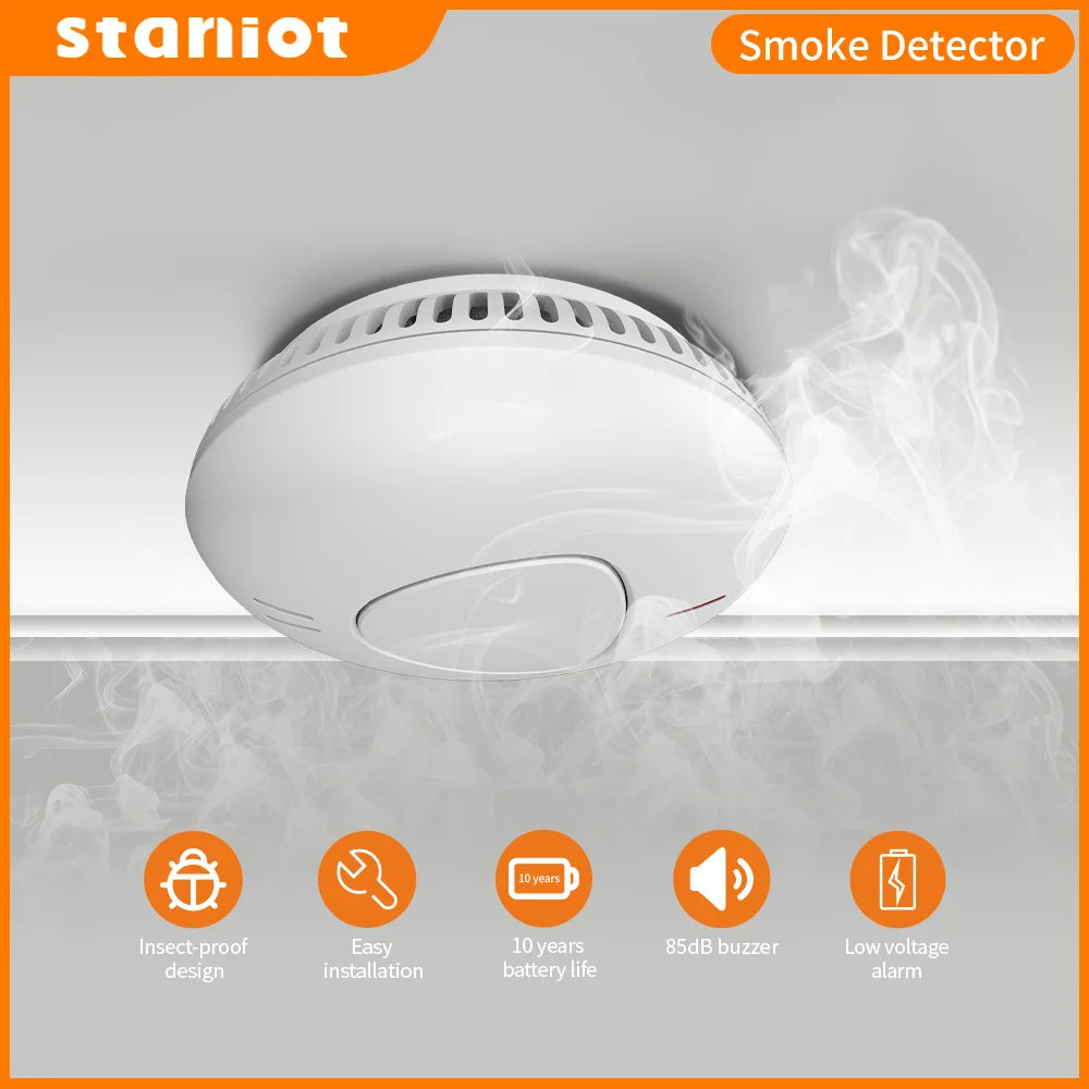 Staniot Smoke Detector with 10-Year Battery