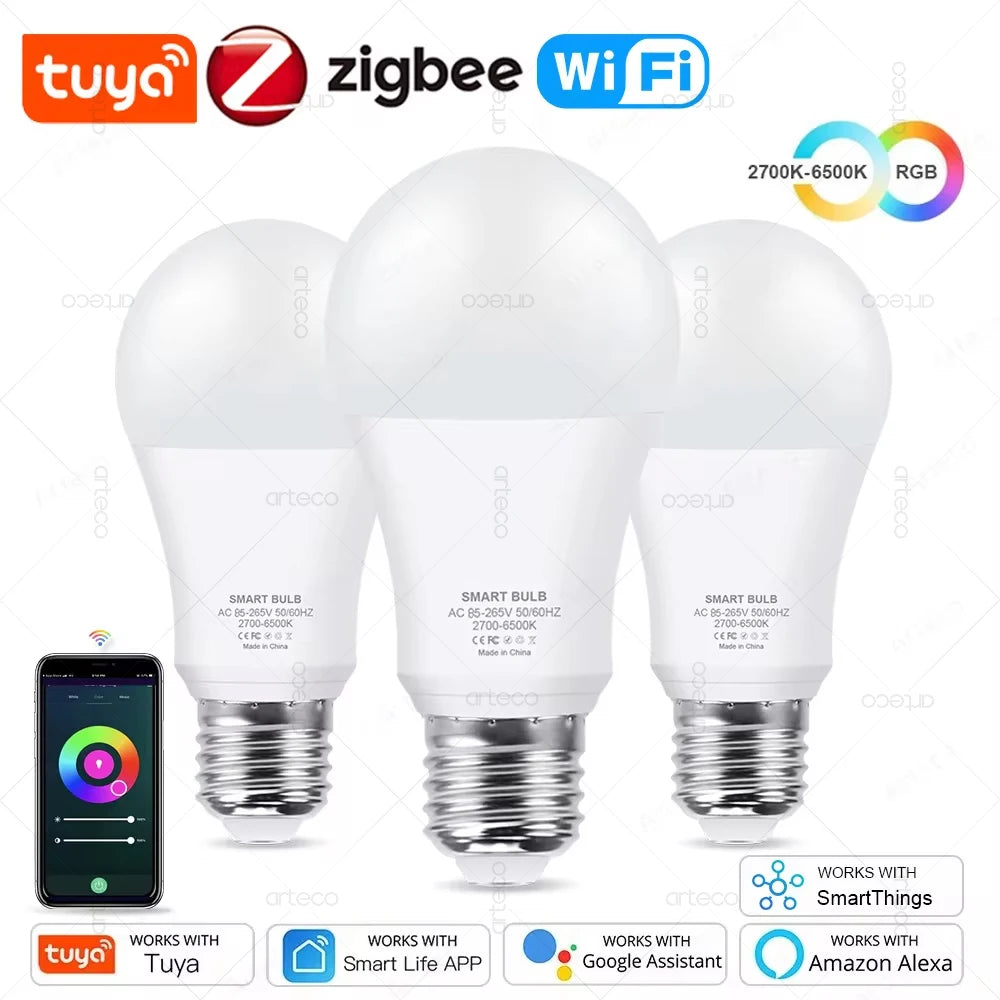 Tuya E27 Zigbee LED Bulbs WiFi Smart LED