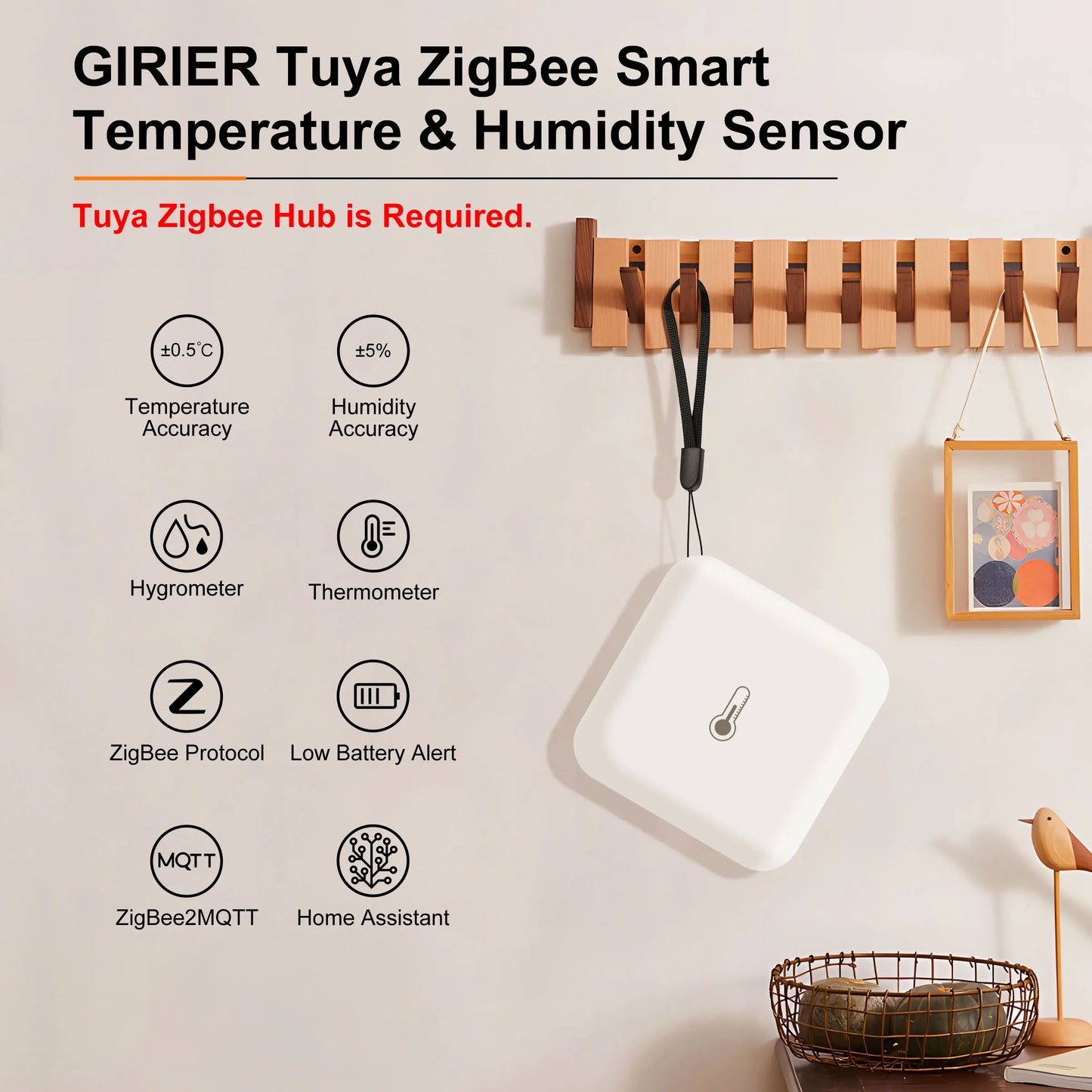 Tuya ZigBee Temperature Humidity Sensor