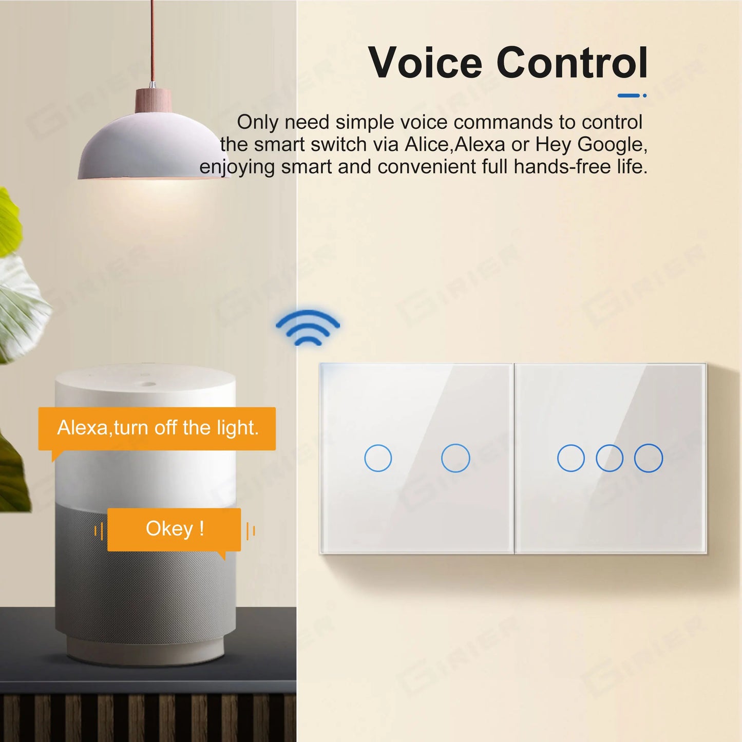 No Neutral HomeTouch Smart Wall Switch