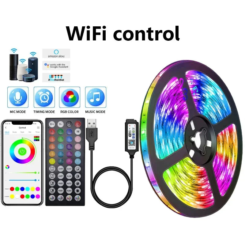 USB LED Strip Lights APP Control Color Changing