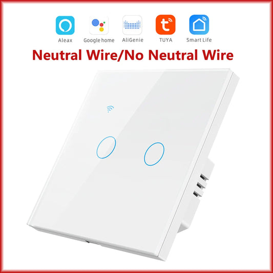 Neutral Wire/No Neutral Wire Smart Switch 1/2/3/4 Gang