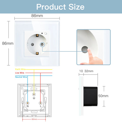 BSEED Wall Socket Wifi EU Standard