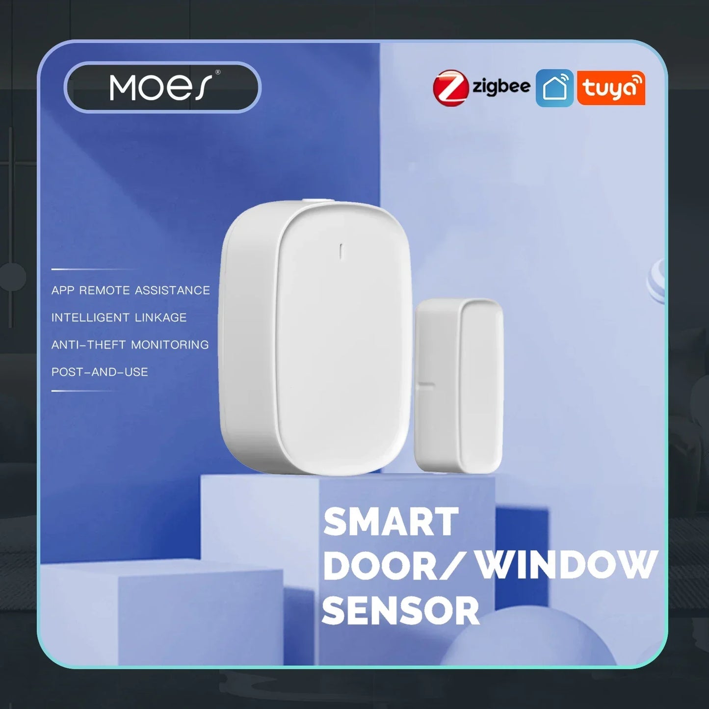 MOES Tuya ZigBee/Wifi Smart Window Door Gate Sensor