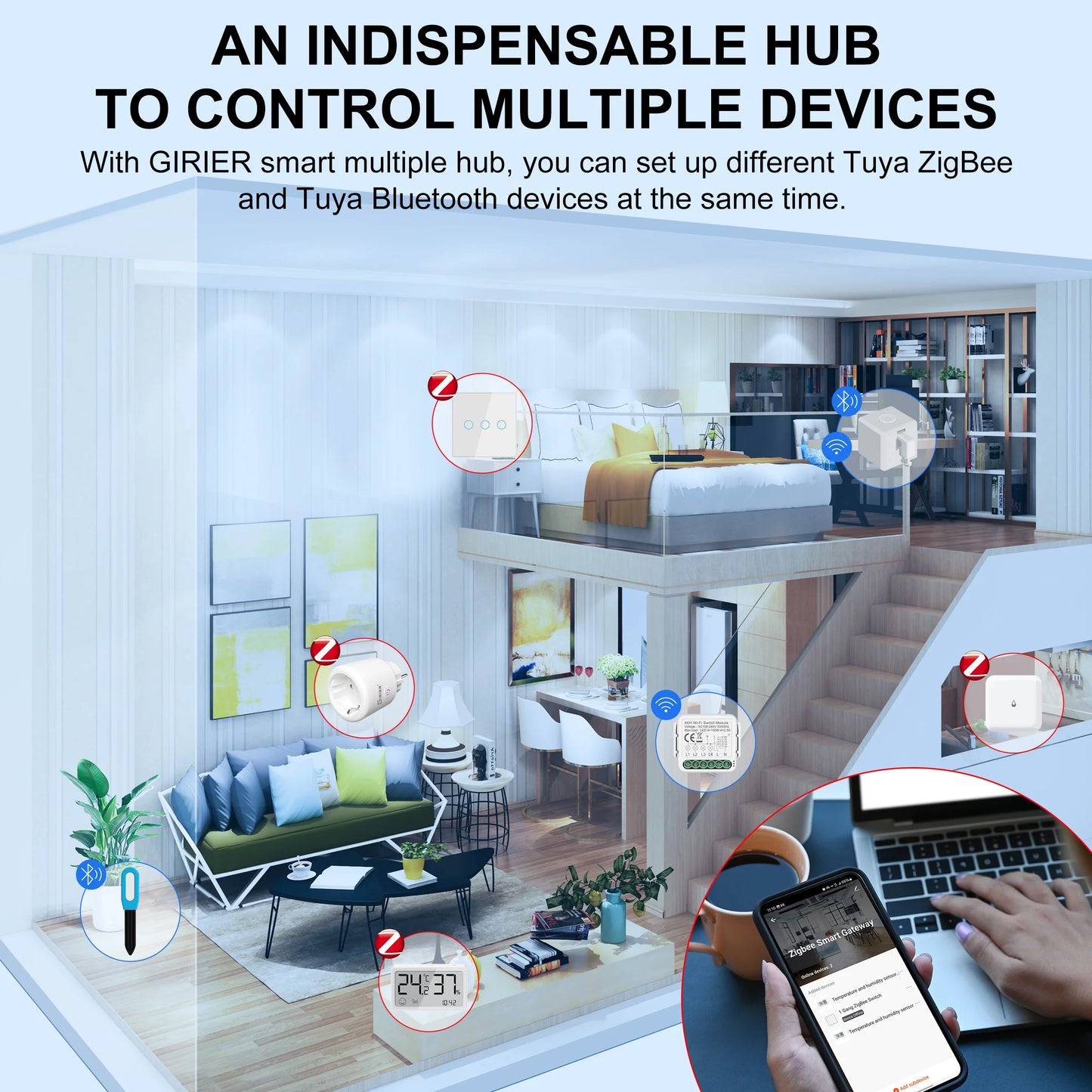 Tuya ZigBee Gateway Hub – All-in-One Smart Home Control