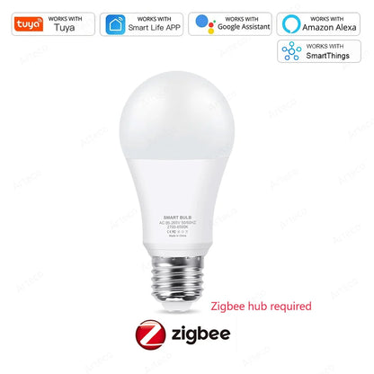 Tuya E27 Zigbee LED Bulbs WiFi Smart LED